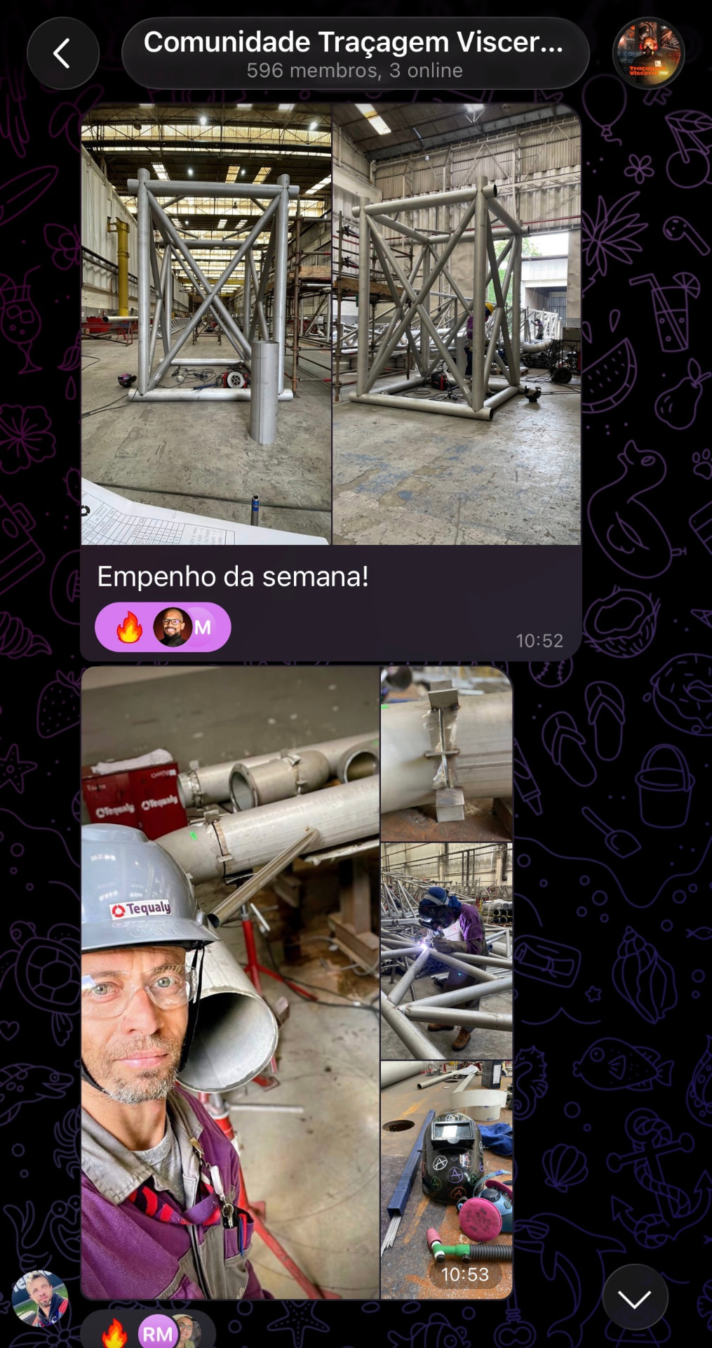 Empenho da semana enviado por aluno