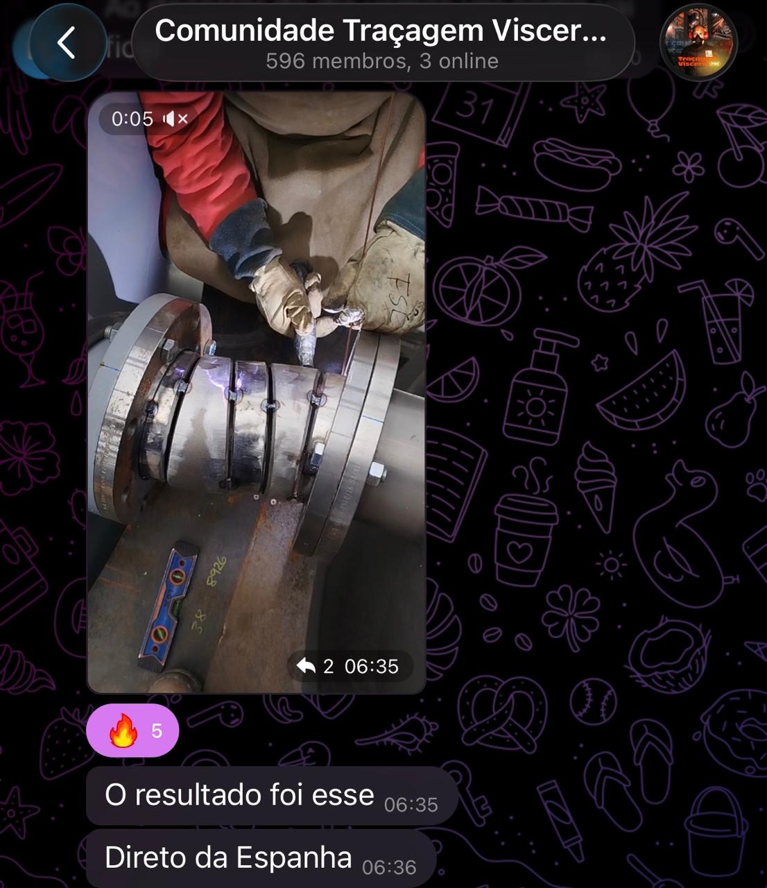 Resultado de aluno direto da Espanha